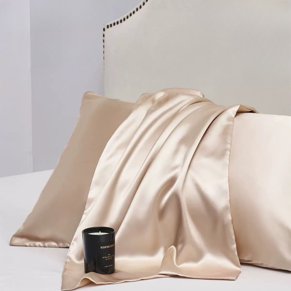 Silk Pillowcase Set - غطاء وسادة حريري طبيعي من حرير