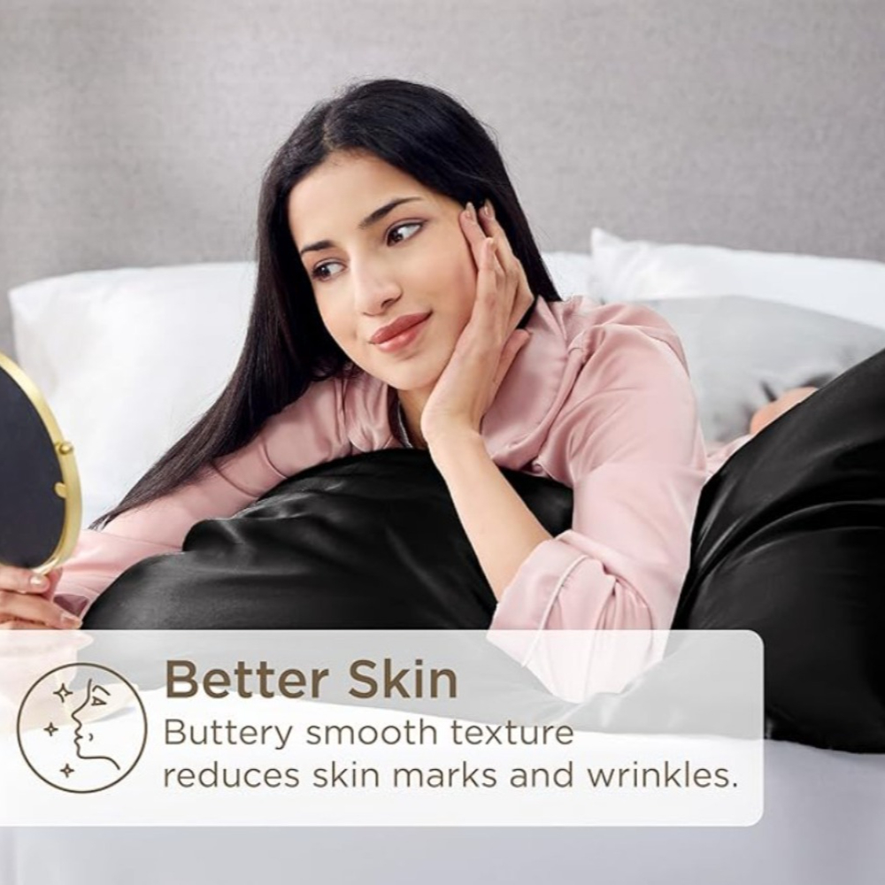 غطاء وسادة حريري طبيعي من حرير - مراجعة Silk Pillowcase Set وسعره