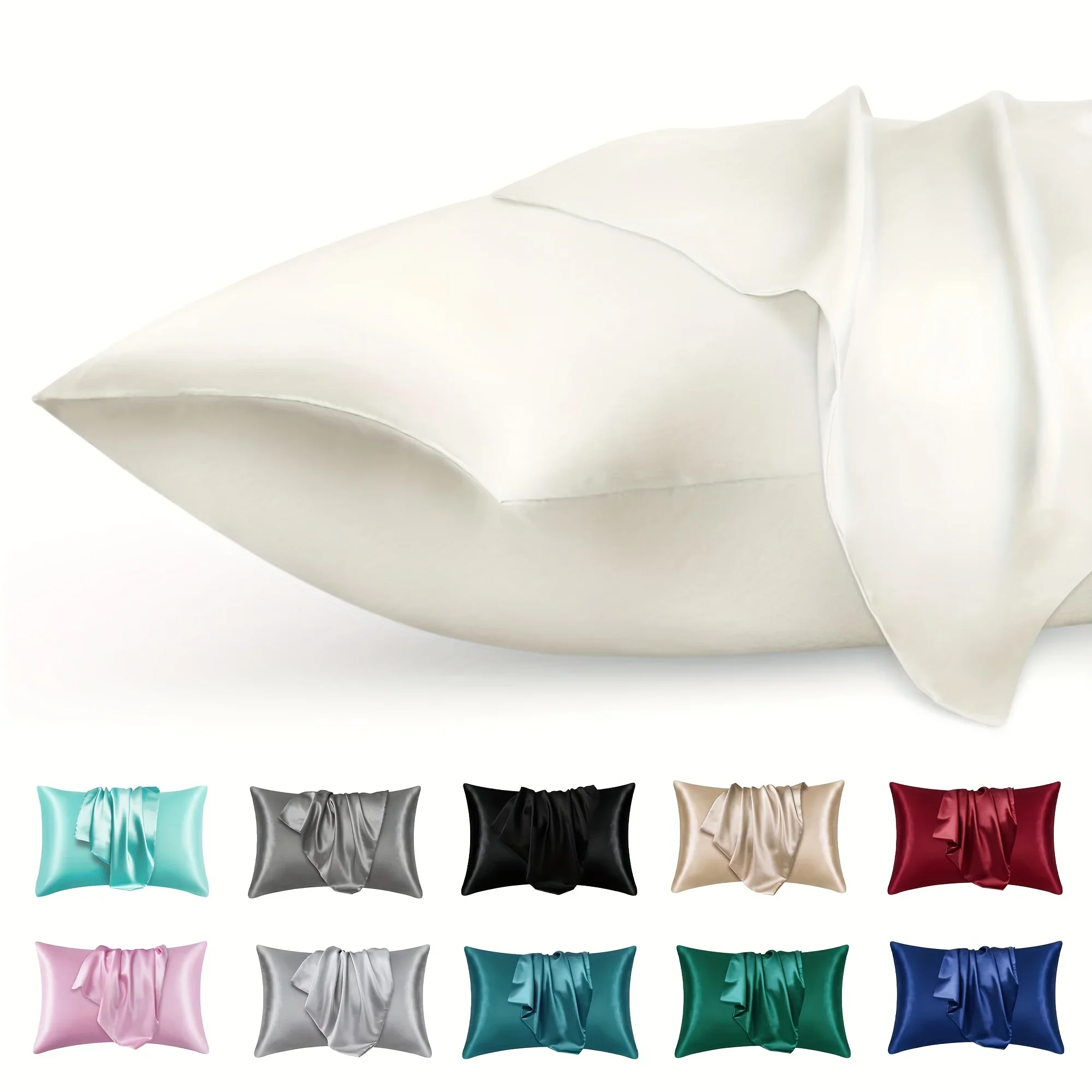 قطعتان من كيس وسادة مغلف من ال - مراجعة Silk Pillowcase Set وسعره